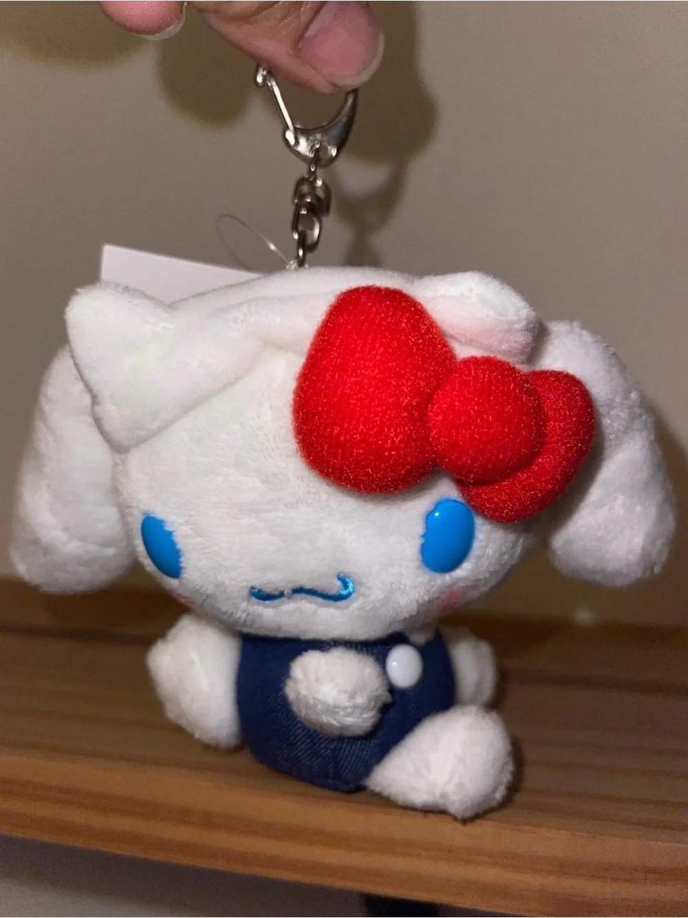 Cinnamon roll dress as Hello Kitty Keychain Sanrio New